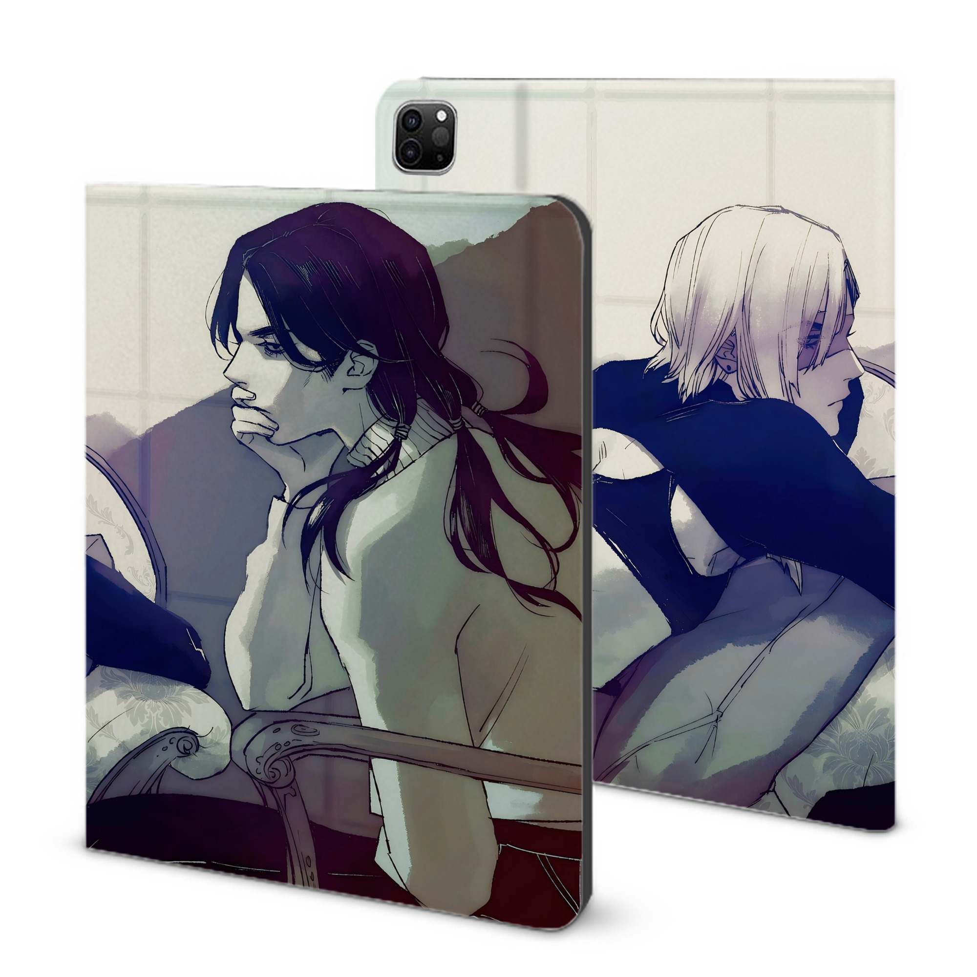 （画像用） ジョジョの奇妙な冒険 JoJo's Bizarre Adventure IPad ケース ブック型 PUレザー TPU 耐衝撃 軽量 薄型 ペン収納なし 全面保護 IPad 各モデル対応